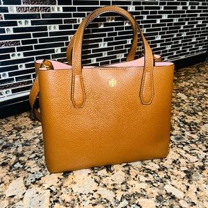 TORY BURCH CORTADO AND PINK MOON SMALL TOTE